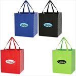 JH3322 Non-Woven Curved Diamond Tote Bag With Custom Imprint